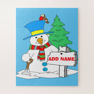 Snowman Weihnachtsstil Puzzle