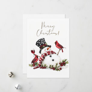 Snowman Wine Winter Weihnachten