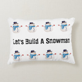 Snowman Winter Fun Kissen