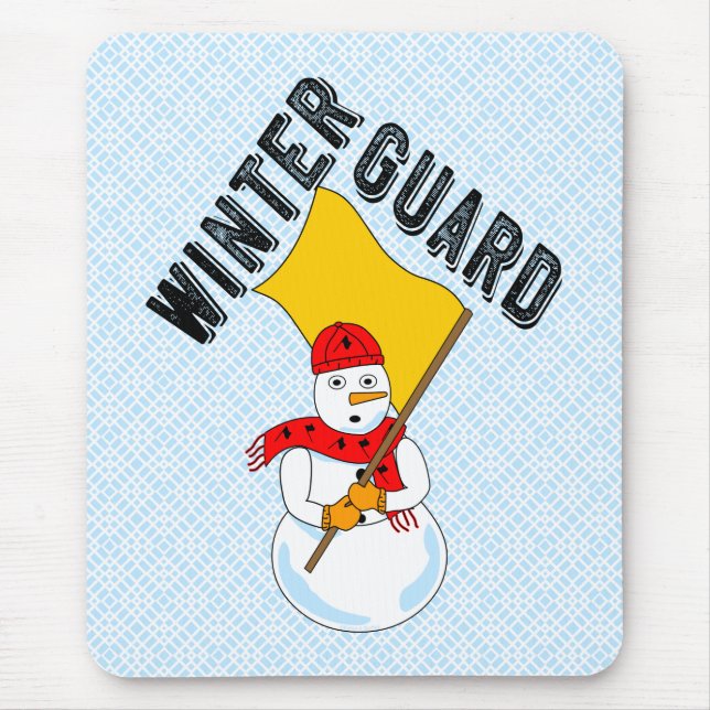 Snowman Winter Guard Mouse Pad Mousepad (Vorne)