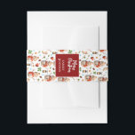 Snowman Winter Holiday - Merry Christmas Einladungsbanderole<br><div class="desc">Add a festive finishing touch to your holiday invitations with these charming belly bands featuring an adorable snowman pattern. Decorated with cozy snowmen in warm hats and scarves, along with seasonal accents like holly leaves, pinecones, and lanterns, these bands are perfect for wrapping around and holding your custom invitations together....</div>