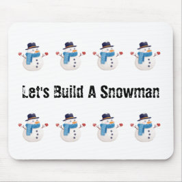 Snowman Winter Mouse Pad Mousepad