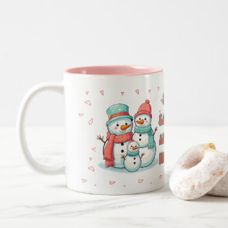 Snowman Winter pastellfarbene Tasse