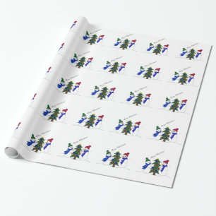 Snowman Winter Scene Geschenkpapier