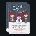 Snowman Winter Wonderland Einladung<br><div class="desc">Schneemann Winter Wonderland lassen Sie es schnee, lassen Sie es schnee, lassen Sie es schnee. Feiern Sie die Saison mit diesem lustigen und skurrilen Winterthema. Dieses winterliche Design besteht aus einem lustigen, liebevollen Schneemann und zwei fröhlichen Kindern, die in ihren wärmsten Winterschwitzen gekleidet sind. Mit den passenden Accessoires, Geschenken, Gastgeschenke...</div>