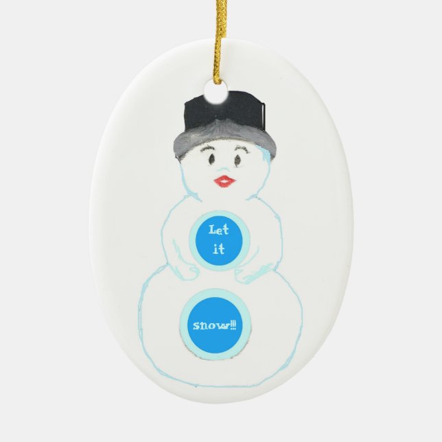 Snowman Winter Wonderland Ornament (Vorne)