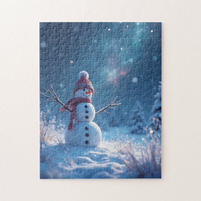 Snowman Winter Wonderland Puzzle (Vertikal)