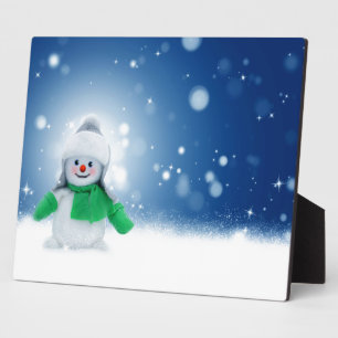 Snowman Wises Fotoplatte