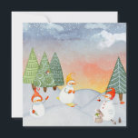 SNOWMAN & WOODLAND FREUNDE IN WINTERWONDERLAND<br><div class="desc">Diese wunderschöne, lebendige Sammlung von Kinderdrucken, die in einer Winterschneeszene eine Vielfalt an niedlichen Wasserfarbenschneemännern und -tieren bietet. Schneebedeckte Bäume glitzern mit dem leichten Schnee aus der glühenden Sonne, während der Schnee fällt. Diese niedliche SNOWMAN & WOODLAND FRIENDS IN WINTER WONDERLAND Illustration macht ein schönes Design für Ihre Zuhause. Diese...</div>