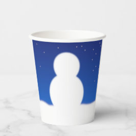 Snowman Zeichne dir Weihnachten ins Gesicht Pappbecher