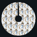 Snowman Zucker Cookie Weihnachtsferien Winter Polyester Weihnachtsbaumdecke<br><div class="desc">Mit einer originellen Illustration eines Schneemanns Weihnachtszuckerkochs ist dieser Baumrock perfekt für die Gestaltung eines einzigartigen Urlaubsszimmers in Ihrer Zuhause! Dieses Design ist auch auf anderen Produkten erhältlich. Sehen Sie nicht,  wonach Sie suchen? Brauchen Sie Hilfe bei der Anpassung? Kontaktieren Sie Rebecca,  um etwas für Sie entworfen zu haben.</div>