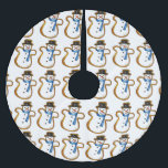 Snowman Zucker Cookie Weihnachtsferien Winter Polyester Weihnachtsbaumdecke<br><div class="desc">Mit einer originellen Illustration eines Schneemanns Weihnachtszuckerkochs ist dieser Baumrock perfekt für die Gestaltung eines einzigartigen Urlaubsszimmers in Ihrer Zuhause! Dieses Design ist auch auf anderen Produkten erhältlich. Sehen Sie nicht,  wonach Sie suchen? Brauchen Sie Hilfe bei der Anpassung? Kontaktieren Sie Rebecca,  um etwas für Sie entworfen zu haben.</div>