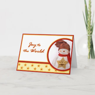 Snowmann Greeting Card Feiertagskarte