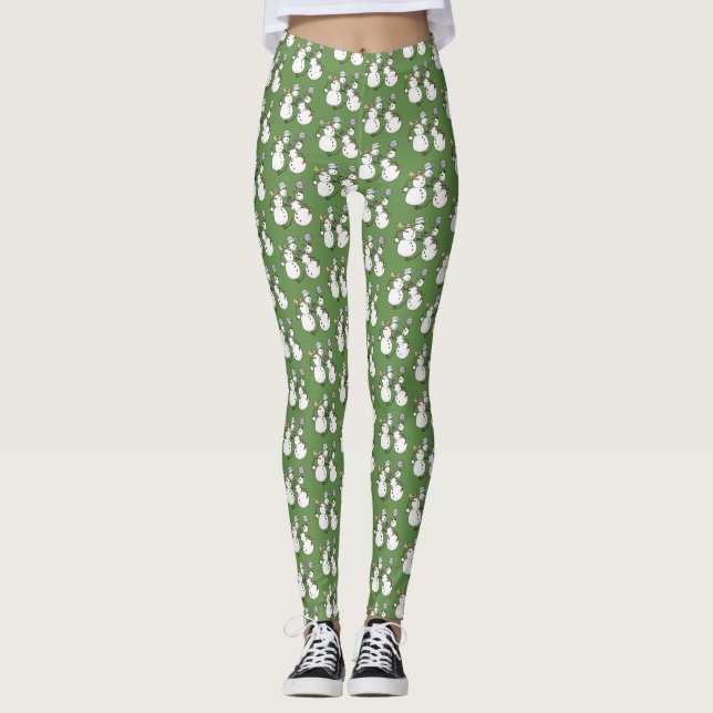 Snowmannkampf Leggings (Vorderseite)