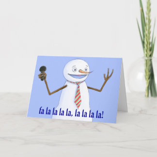 Snowmannkarte Feiertagskarte
