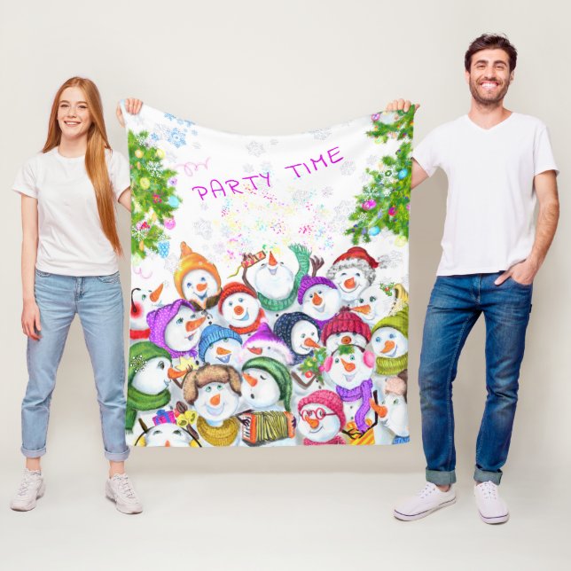 Snowmans Christmas Fleece Blanket Geschenk (Beispiel)