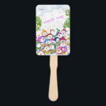 Snowmans Christmas Hand Fan Party Geschenk Fächer<br><div class="desc">Happy Snowmans Frohe Weihnachts-Party Funny Zeichnend Cartoon Snowman Celebration - Wählen / Fügen Sie Ihre einzigartige Text / Schriftart / Farbe - Make Your Special Gift - Neu vergrössern und verschieben oder entfernen und fügen Sie Elemente / Bild mit Anpassungs-Tool! - Zeichn und Design von MIGNED. Sie können meine Designs...</div>