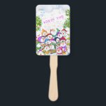 Snowmans Christmas Hand Fan Party Geschenk Fächer<br><div class="desc">Happy Snowmans Frohe Weihnachts-Party Funny Zeichnend Cartoon Snowman Celebration - Wählen / Fügen Sie Ihre einzigartige Text / Schriftart / Farbe - Make Your Special Gift - Neu vergrössern und verschieben oder entfernen und fügen Sie Elemente / Bild mit Anpassungs-Tool! - Zeichn und Design von MIGNED. Sie können meine Designs...</div>