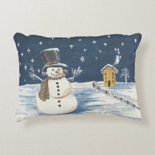Snowmans Dream Throw Kissen