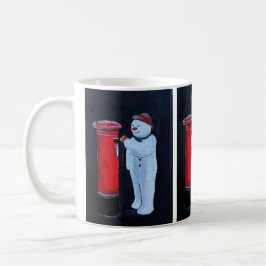 Snowman's Letter to Santa Painting by Alfred Fox  Kaffeetasse