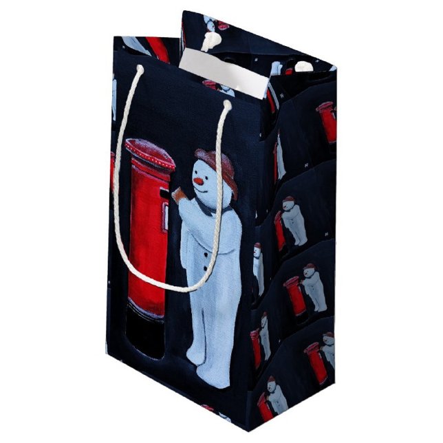 Snowman's Letter to Santa Painting by Alfred Fox Kleine Geschenktüte (Von Creator hochgeladen)