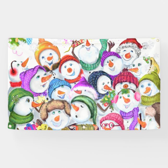 Snowmans Weihnachtsbanner Party Geschenk Banner (Horizontal)