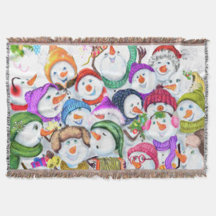 Snowmans Weihnachtsbaum Blanket Geschenk Decke