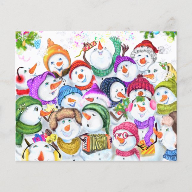 Snowmans Weihnachtsgeschenk für Flyer (Vorne)
