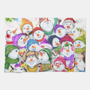 Snowmans Weihnachtsküche Handtuchgeschenk Geschirrtuch