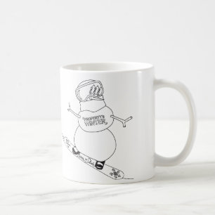 Snowmansnowboarding-Tasse Kaffeetasse
