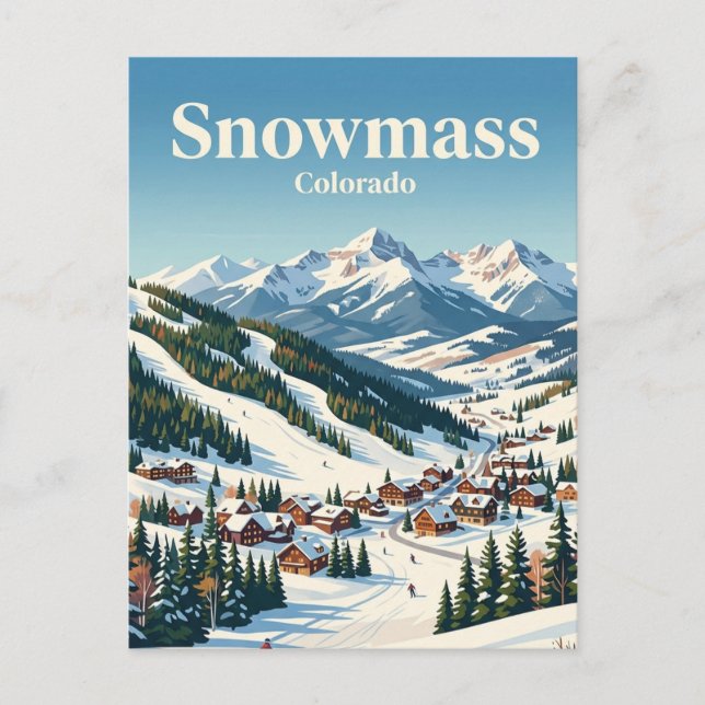 Snowmass, Colorado, USA Postkarte (Vorderseite)