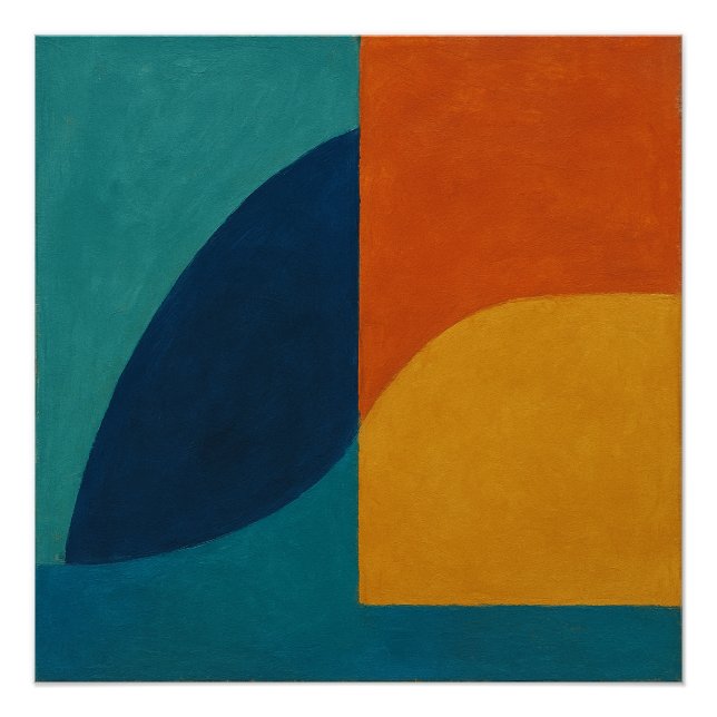 "Snowmelt Resonance" Abstract Poster (Vorderseite)