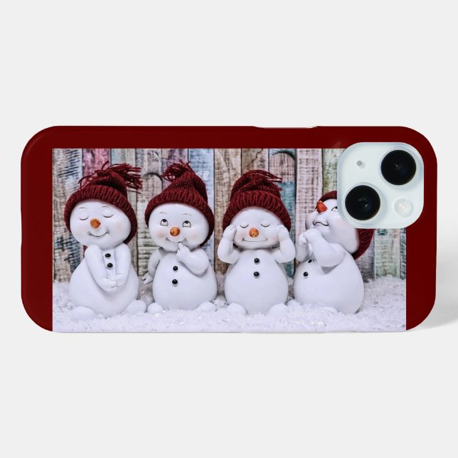 Snowmen Apple iPhone 15 Fall Case-Mate iPhone Hülle (Rückseite (Horizontal))