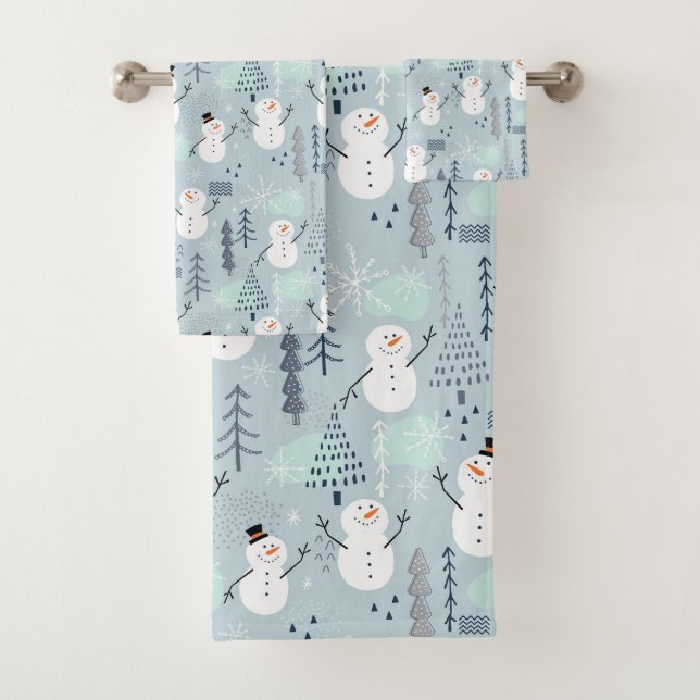 Snowmen Badetuch Set (Insitu)