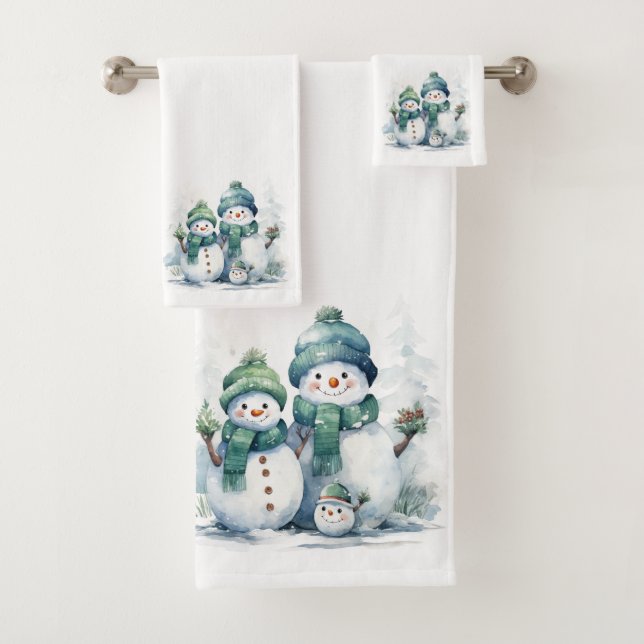 Snowmen  badhandtuch set (Insitu)