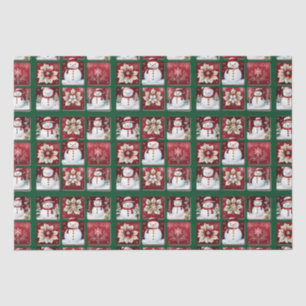 Snowmen Collage Seidenpapier