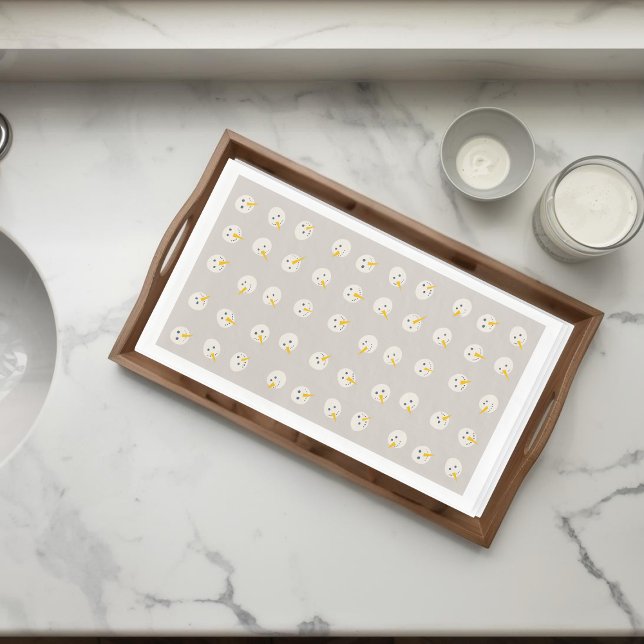 Snowmen Faces Paper Guest Towels Serviette (Von Creator hochgeladen)