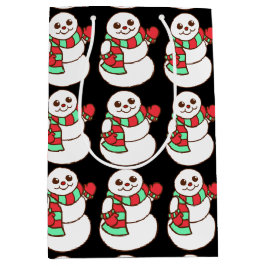 Snowmen-Geschenktasche Mittlere Geschenktüte