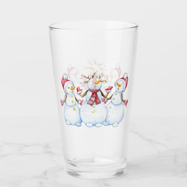 Snowmen Glas (Vorderseite)