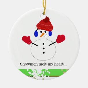 Snowmen Melt Keramik Ornament