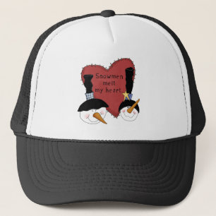 Snowmen Melt mein Herz Tshirts und Geschenke Truckerkappe