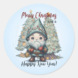 Snowmen Party 2 Runder Aufkleber