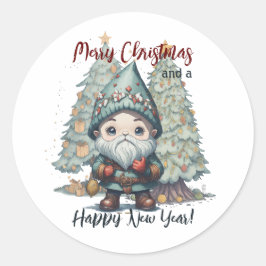 Snowmen Party 2 Runder Aufkleber