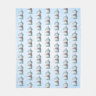 Snowmen-Party Fleecedecke