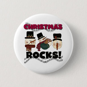 Snowmen Weihnachtsrocks Button
