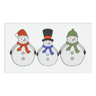 Snowmen Winter kommt Namenschild