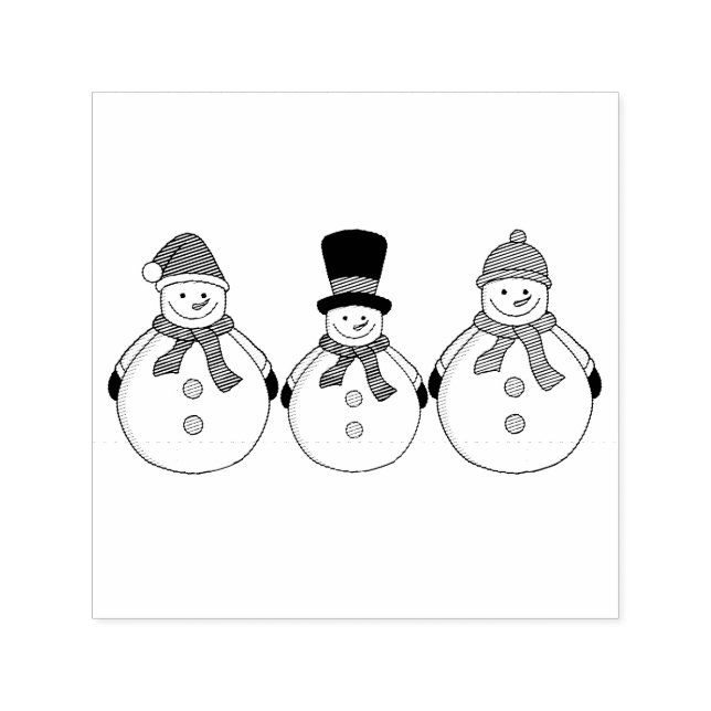 Snowmen Winter kommt Permastempel (Design)