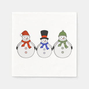 Snowmen Winter kommt Serviette