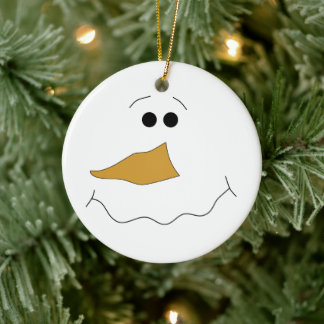 Snowmnan Face Ornament