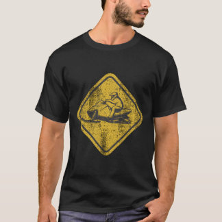 Snowmobile Crossing Sign Hoodie erschüttert T-Shirt